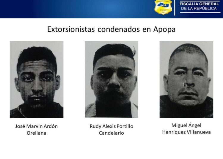 Condenan a 10 años de prisión a extorsionistas en Apopa Diario La Página