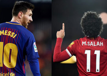 Sufre Mohamed Salah: Messi anotó tres goles y va por la Bota de Oro