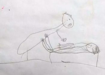 Niña de 5 años revela en un dibujo que era violada por un pastor evangélico