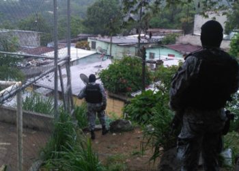 PNC coloca dispositivos de seguridad en la comunidad Aragón, San Salvador