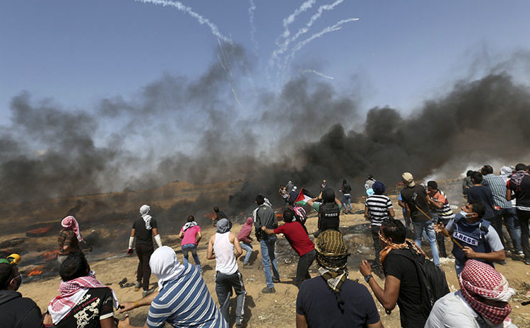 Masacre en la frontera Israel-Gaza por traslado de la Embajada de EE.UU. a Jerusalén