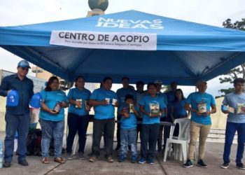 Nuevas Ideas recolecta víveres para afectados de enjambre sísmico