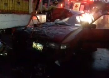 Tres mujeres resultan lesionas en accidente de tránsito en la carreta de Oro