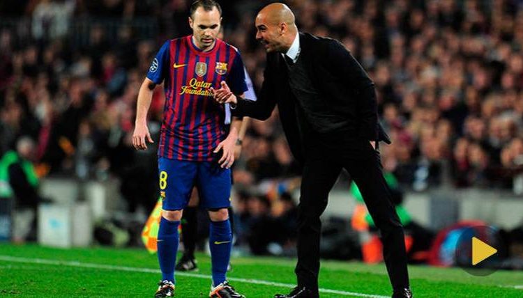 Aseguran que Guardiola quiere a Iniesta en el City como jugador-entrenador