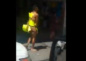 Obligan a caminar desnudo a un ladrón en México