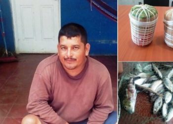 Capturan a hombre que pescaba con bombas de clorato en bahía de Jiquilisco