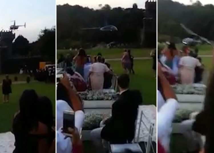 Helicóptero que llevaba a una novia al altar se estrelló en Brasil