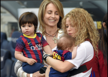 Shakira y sus hijos apoyaron a Colombia antes de enfrentar a Polonia