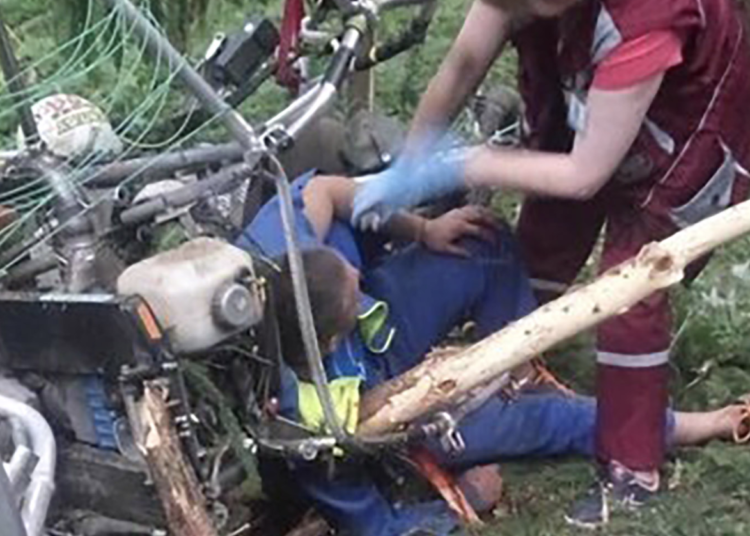 Accidente en parapente provoca las imágenes más impresionantes del año
