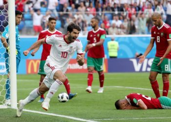 Con un gol en tiempo de descuento, Irán venció a Marruecos