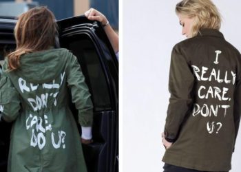 Melania Trump luce una polémica chaqueta en su visita a los niños en la frontera