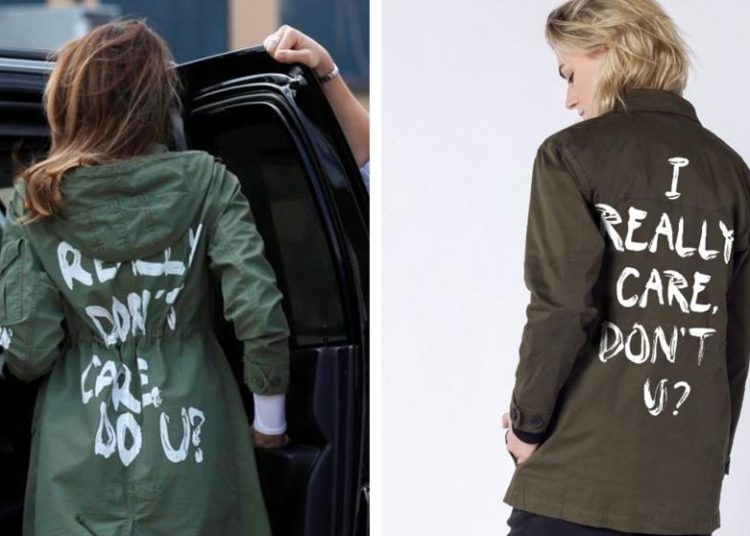 Melania Trump luce una polémica chaqueta en su visita a los niños en la frontera