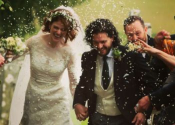 “Game of Thrones” de fiesta: se casaron Rose Leslie y Kit Harington