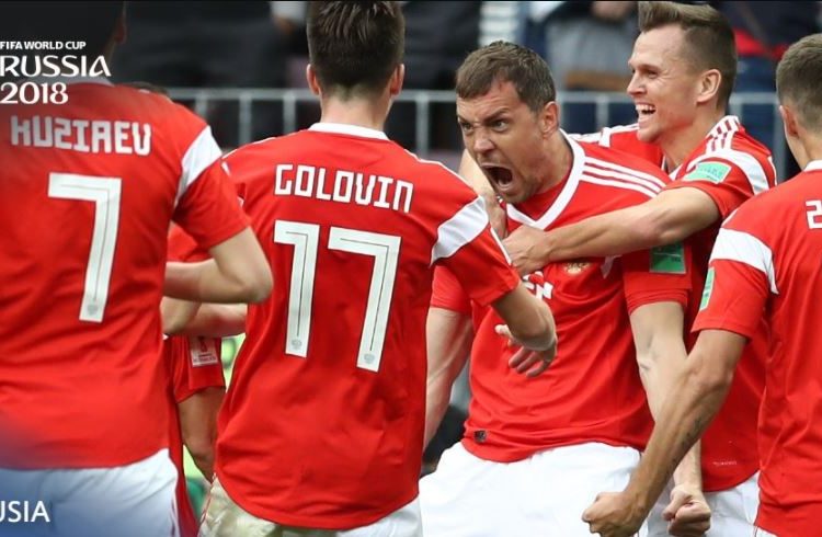 Rusia golea a Arabia Saudí en el primer partido del Mundial