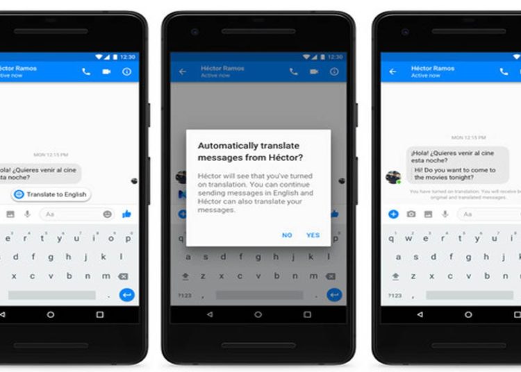 Facebook Messenger implementa traducciones automáticas