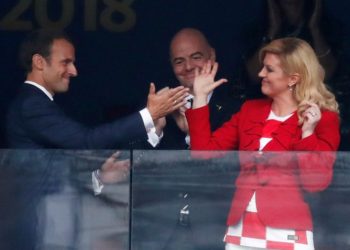 Kolinda Grabar, la presidenta de Croacia se lleva todas las miradas en la final del Mundial