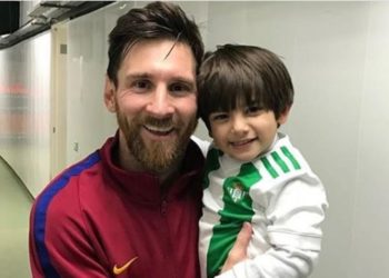 VIDEO: El tierno gesto de Leo Messi con el hijo del mexicano Andrés Guardado