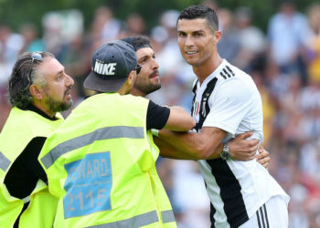 Cristiano Ronaldo tardó siete minutos en marcar en un debut