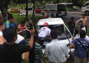 Un joven lesionado deja accidente de tránsito en Cuscatlán