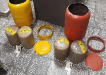 Capturan a pareja que encaletaron 20 libras de marihuana en dos tambos de gas propano