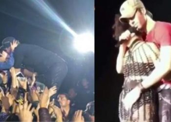 Enrique Iglesias se propasó con una cantante en pleno concierto: llueven críticas