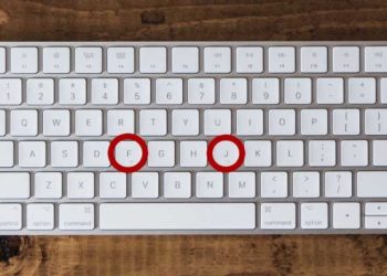 Descubra porque las letras F y J de los teclados tienen una marca en relieve