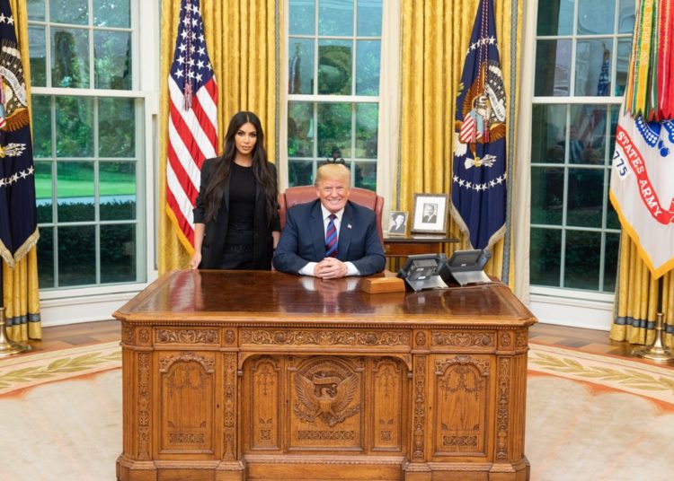 Kim Kardashian vuelve a reunirse con el presidente Trump
