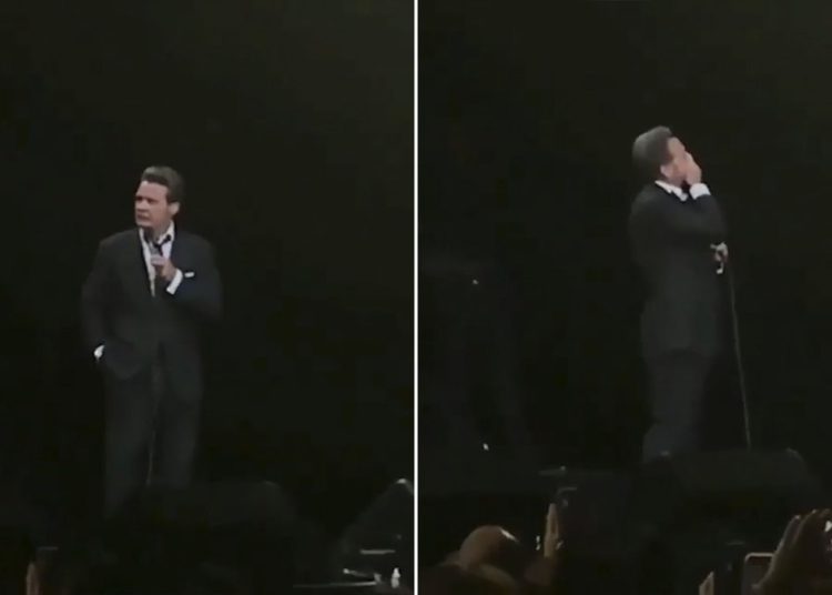 Luis Miguel lloró en medio de un concierto en Texas