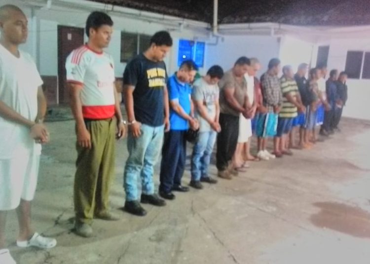 Capturan a 16 terroristas en San Vicente