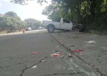 Un estudiante y su madre resultaron lesionados en un accidente de tránsito en Morazán