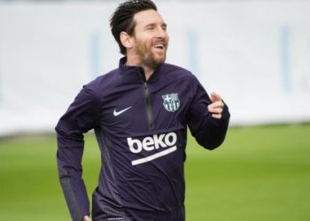 Messi vuelve a entrenar tras dos semanas de inactividad por su lesión