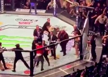 Aficionados saltan al ring y golpean salvajemente a Conor McGregor