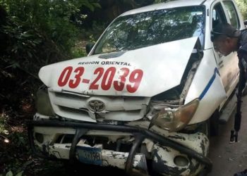 Agente resulta lesionado en accidente de tránsito