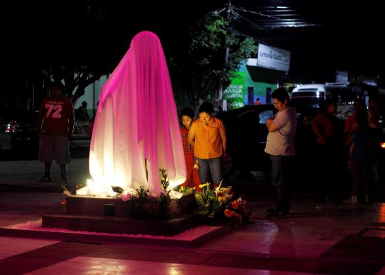 (Cobertura especial) Así quedó el monumento restaurado en honor a San Romero, a cargo de alcaldía de Ciudad Delgado