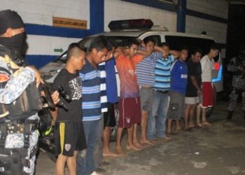 Redada policial de delincuentes de la MS en Sonsonate