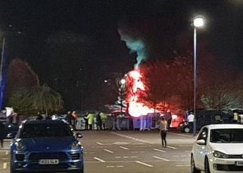 Se estrella el helicóptero del dueño del club Leicester