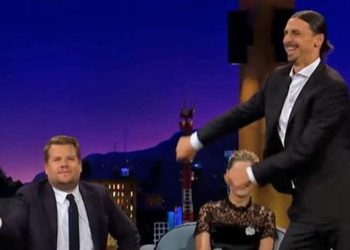 Los retos ridículos que Zlatan Ibrahimovic tuvo que superar en el show de James Corden