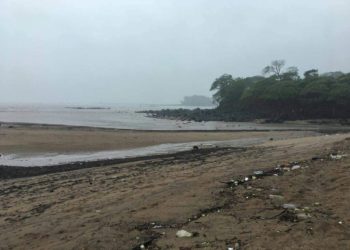 Habitantes de playa El Flor preocupados por alejamiento del mar