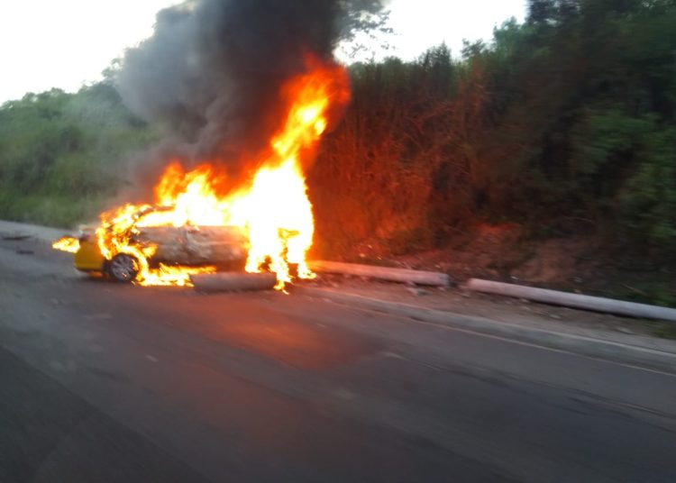 Pandilleros vinculados a choque de taxi y que luego fue consumido por las llamas en Carretera de Oro