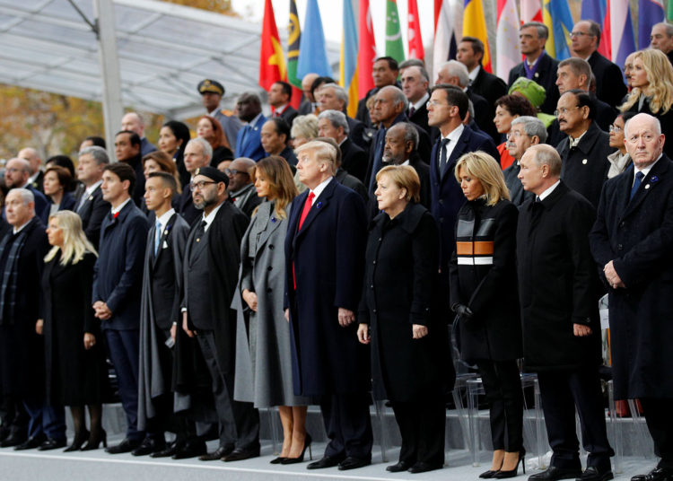 (FOTOS) Líderes mundiales conmemoran el fin de la I Guerra Mundial en Francia