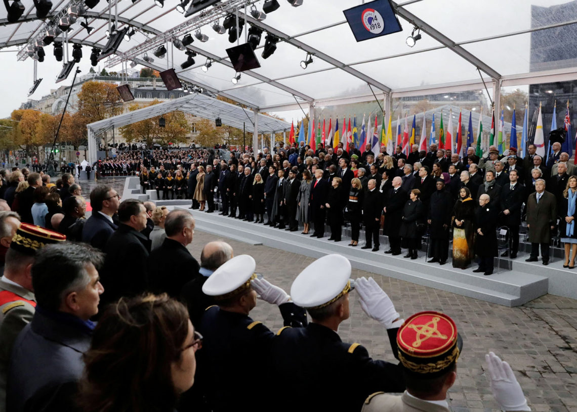 (FOTOS) Líderes mundiales conmemoran el fin de la I Guerra 