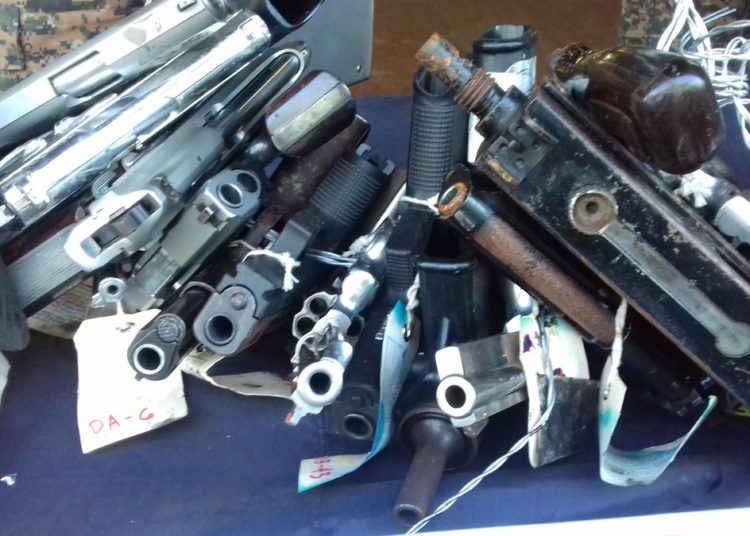 Autoridades destruyen 1,256 armas de fuego