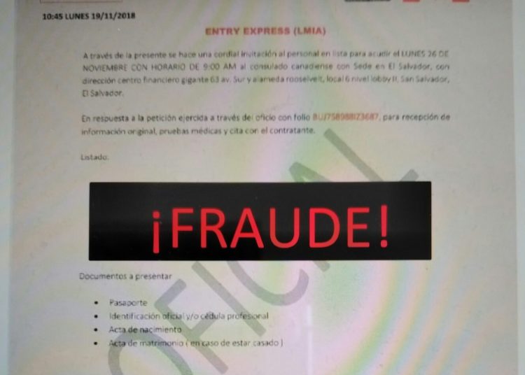 Embajadora de Canadá asegura que de forma fraudulenta ofrecen oportunidades de trabajo en esa nación