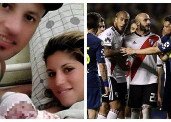 Pareja decide nombrar “River Plate” a su bebé inspirado en la final de la Copa Libertadores