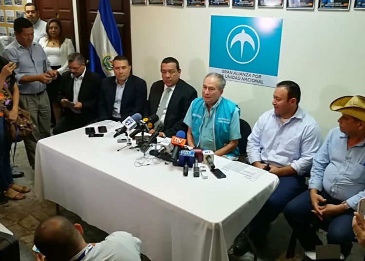GANA advierte posible fraude electoral a favor de ARENA