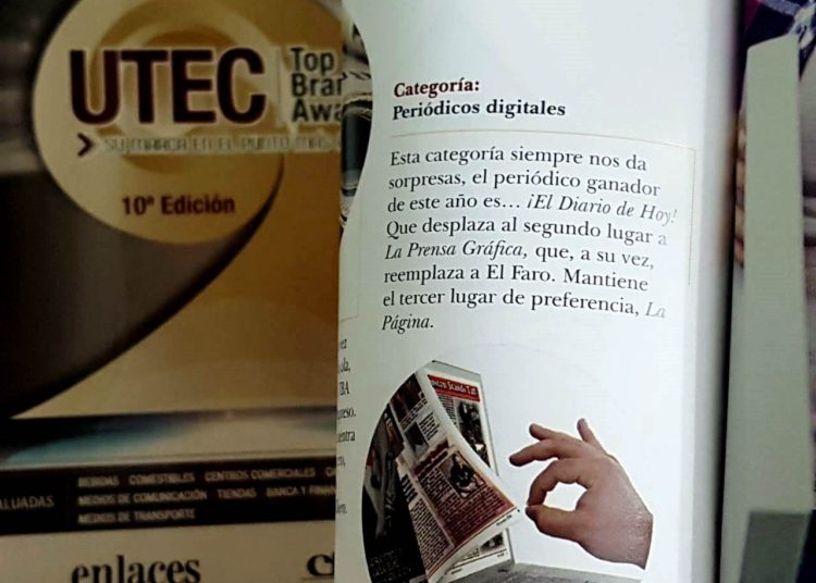 Por tercer año consecutivo Diario La Página entra en el Top 3 de los periódicos digitales preferidos