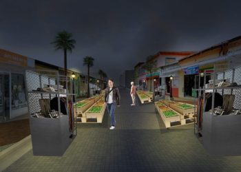 Construcción de Mercado Nocturno avanza en Santa Tecla