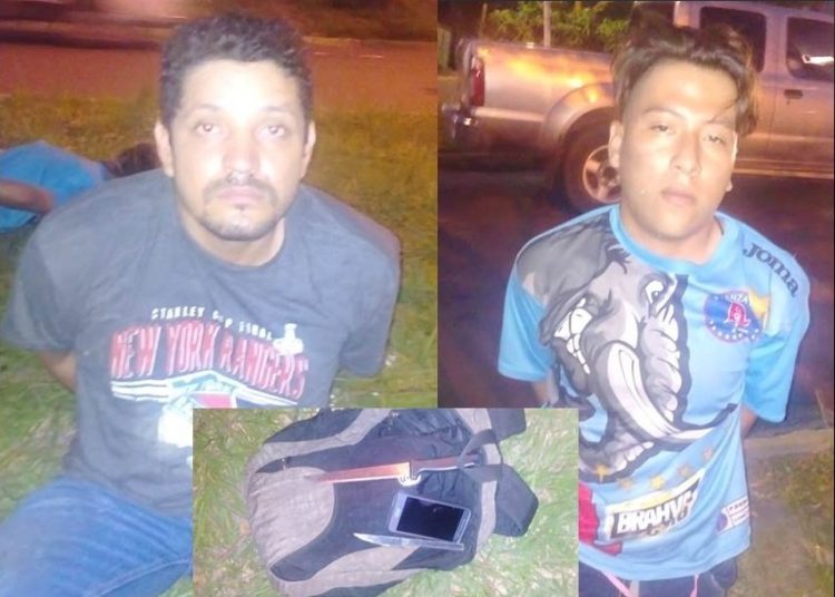 Captura a dos sujetos que saltaban a pasajeros de ruta 33-B