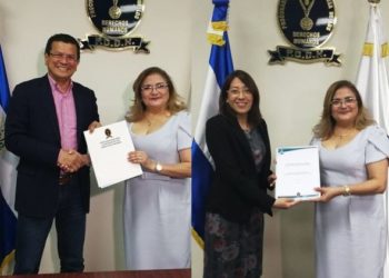 PDDH entrega documento a fórmulas presidenciales para protección de los Derechos Humanos