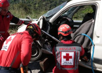 Con simulacro Cruz Roja se prepara para atender emergencia de fin de año